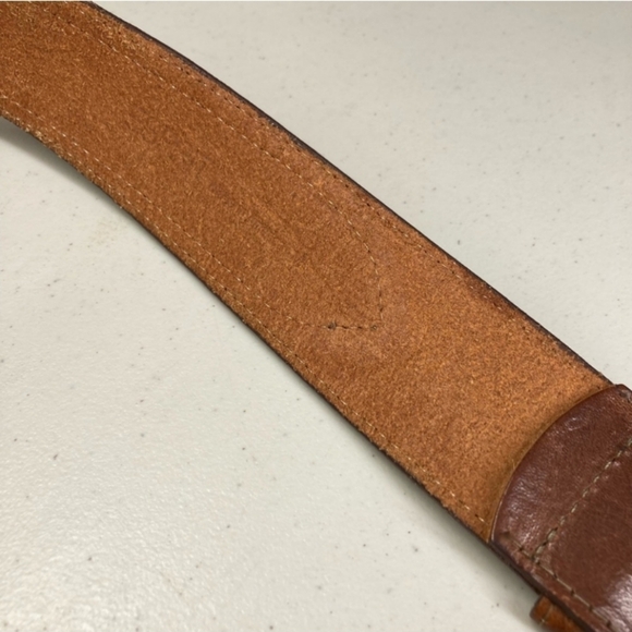 ESPRIT Caramel Brown Faux Leather Faux Calf-Hair Adjustable Silver Buckle Belt main image 11